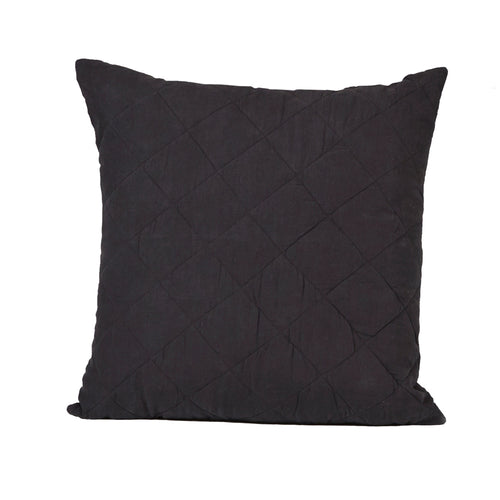 Diamond Quilted Pillow in Ink