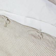 Load image into Gallery viewer, Everything Bed Linen Set - Arctic White + Desert Stripe