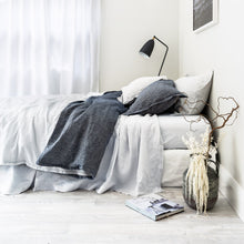Load image into Gallery viewer, Everything Bed Linen Set - Denim + Ice