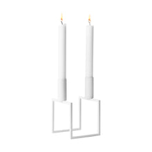 Load image into Gallery viewer, Kubus Line Candleholder - White