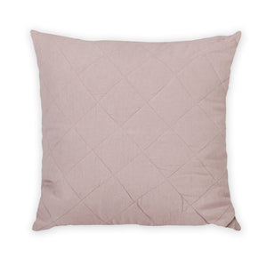 Diamond Quilted Pillow in Rosé