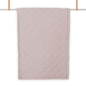 Diamond Quilted Throw in Rosé
