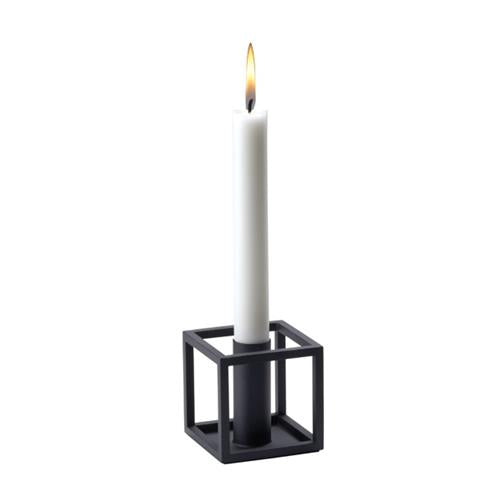 Kubus 1 Candleholder - Black